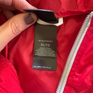 The North Face Red Raincoat